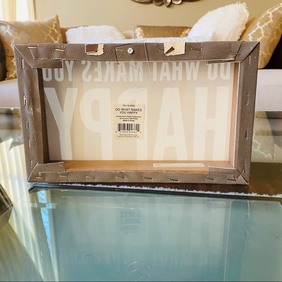 Do What Makes You Happy Canvas Wood Block Decor - Picture 6 of 6